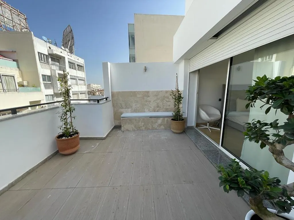 Central, Terrasse, Confortable - Bleue Residence Casablanca Appartamento